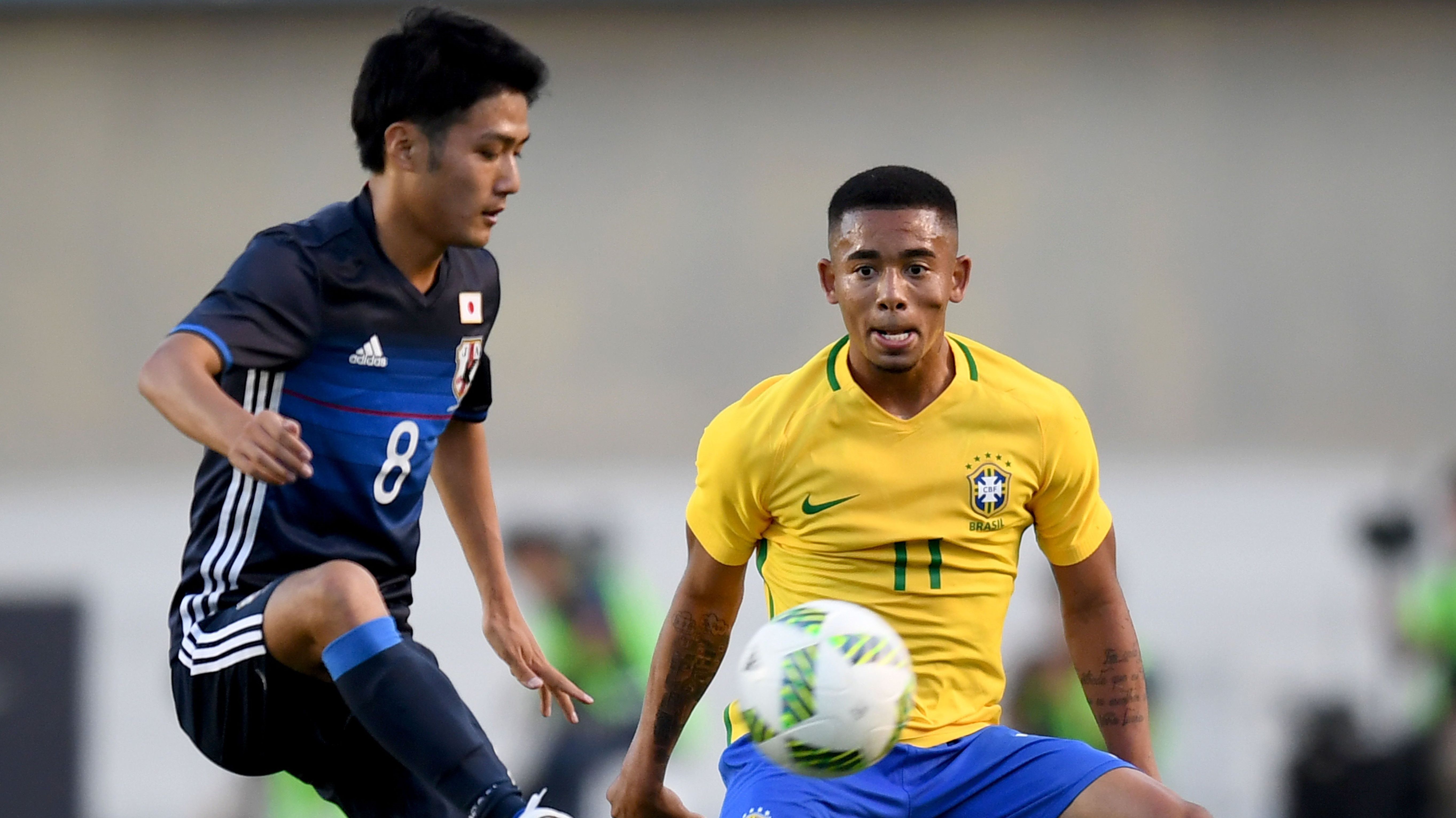 Ryota Oshima and Gabriel Jesus - Brazil vs Japan - 30072016