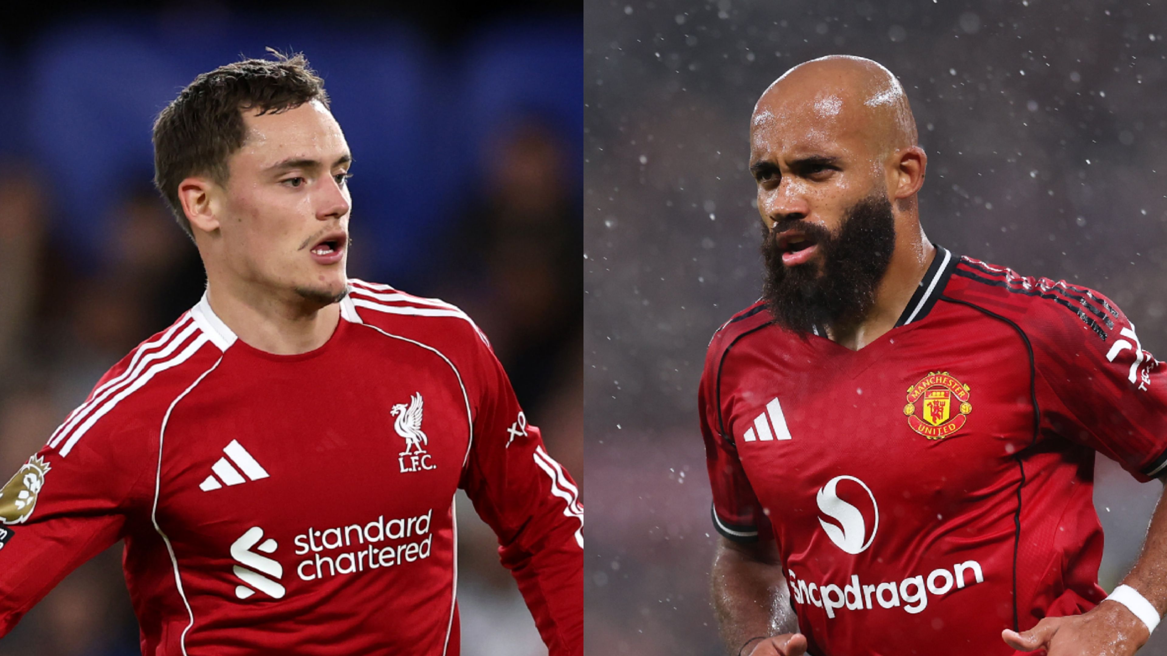 Florian Wirtz Bryan Mbeumo Liverpool vs Manchester United