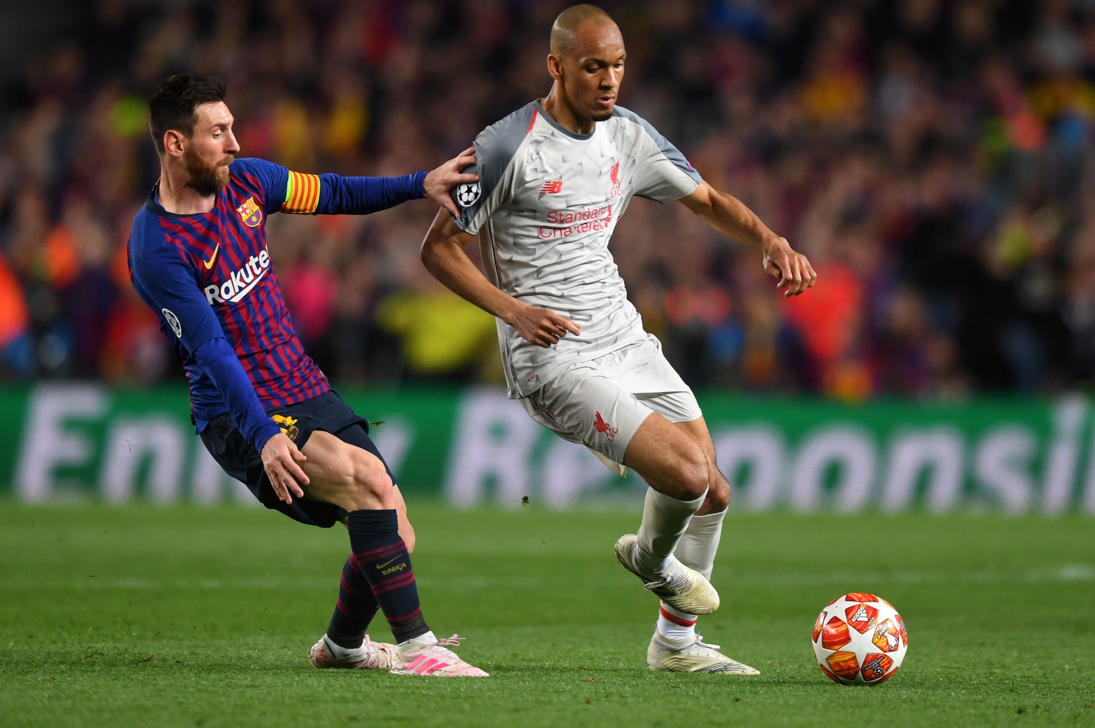 Fabinho Lionel Messi - Barcelona Liverpool