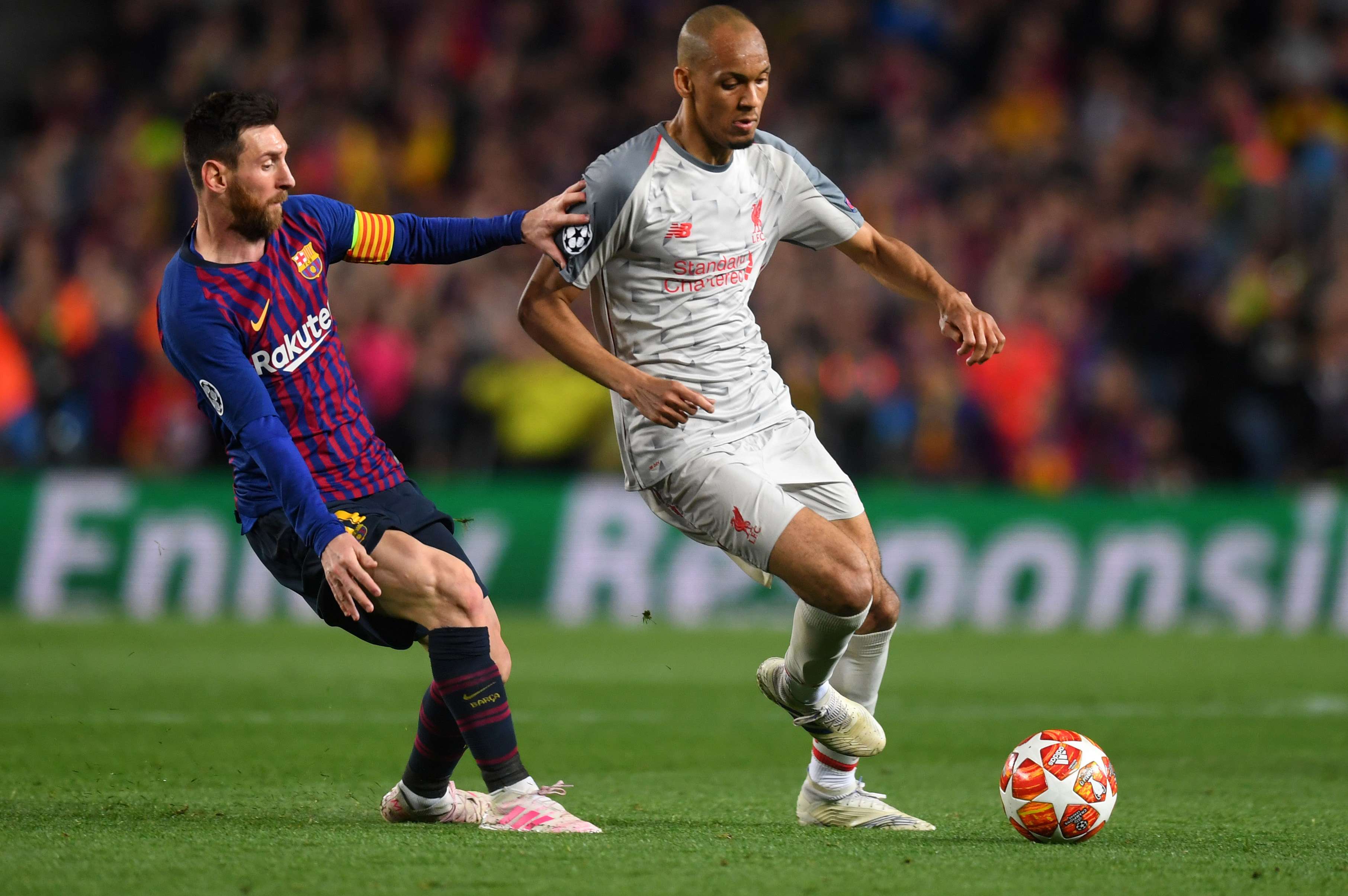Fabinho Lionel Messi - Barcelona Liverpool