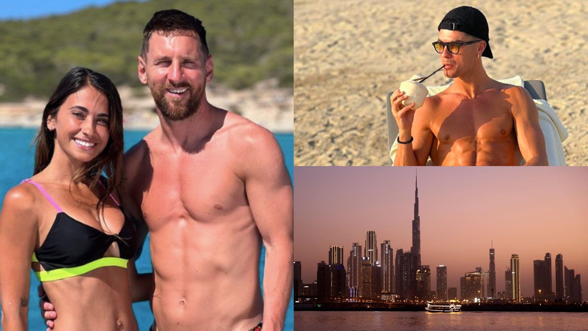 Antonela Roccuzzo Lionel Messi Cristiano Ronaldo Dubai