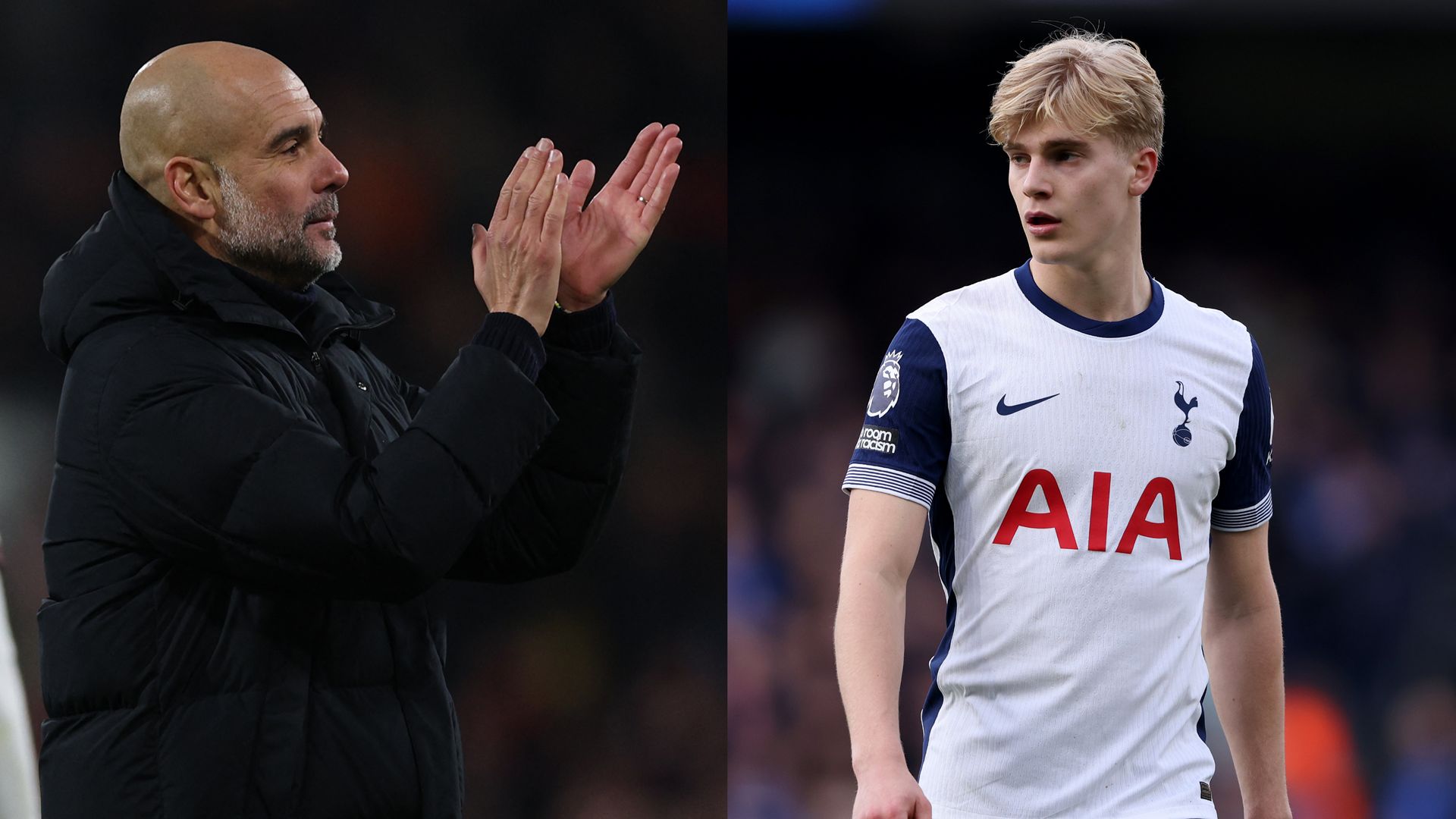 Lucas Bergvall Pep Guardiola