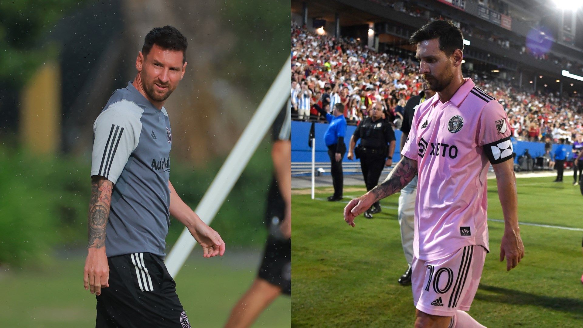 Lionel Messi walking