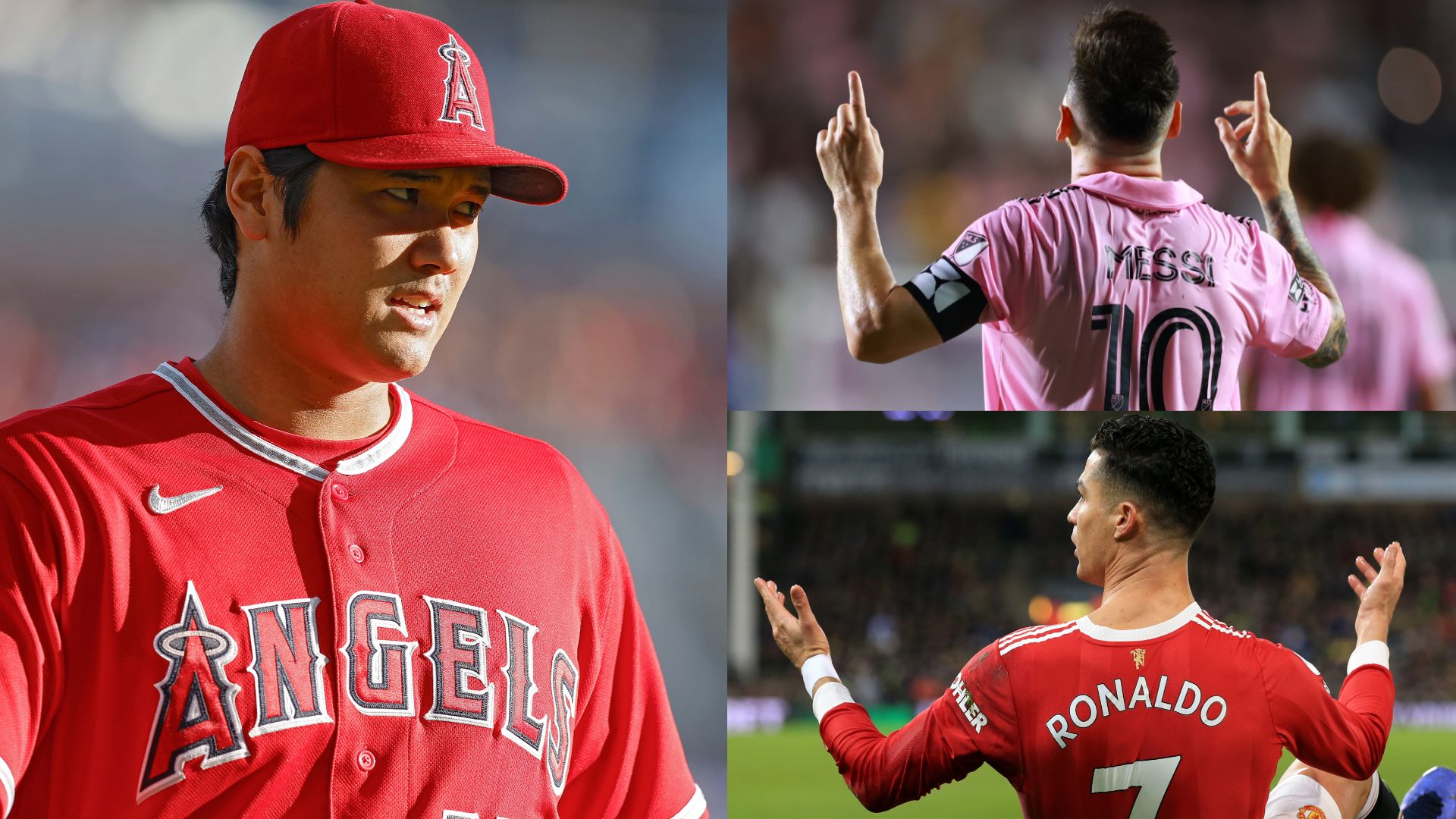 Shohei Ohtani Lionel Messi Cristiano Ronaldo