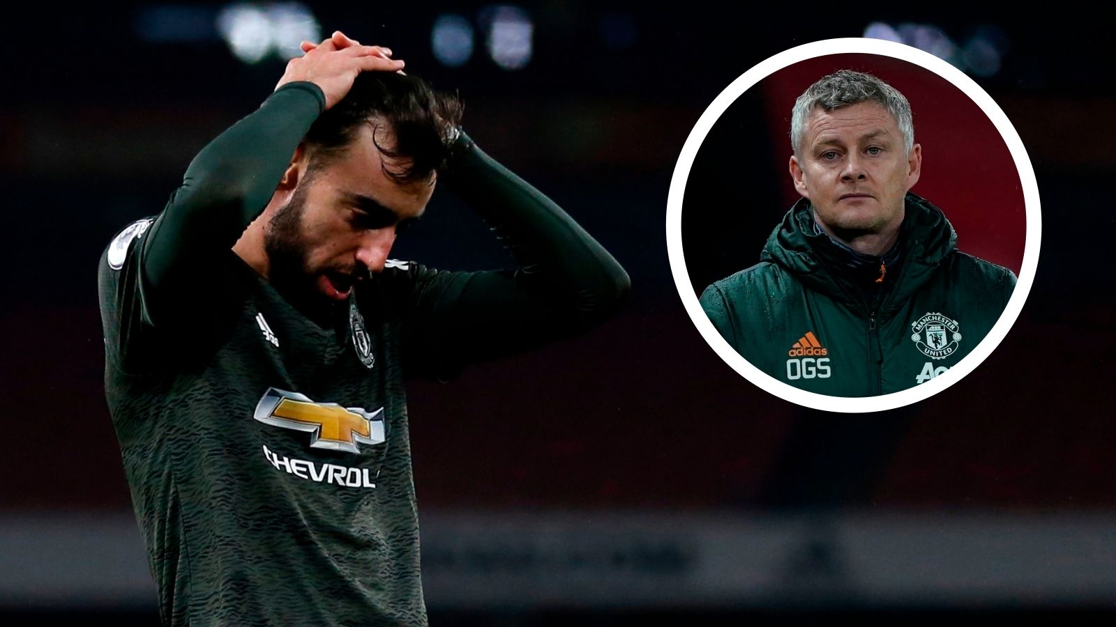 Bruno Fernandes Ole Gunnar Solskjaer GFX Manchester United