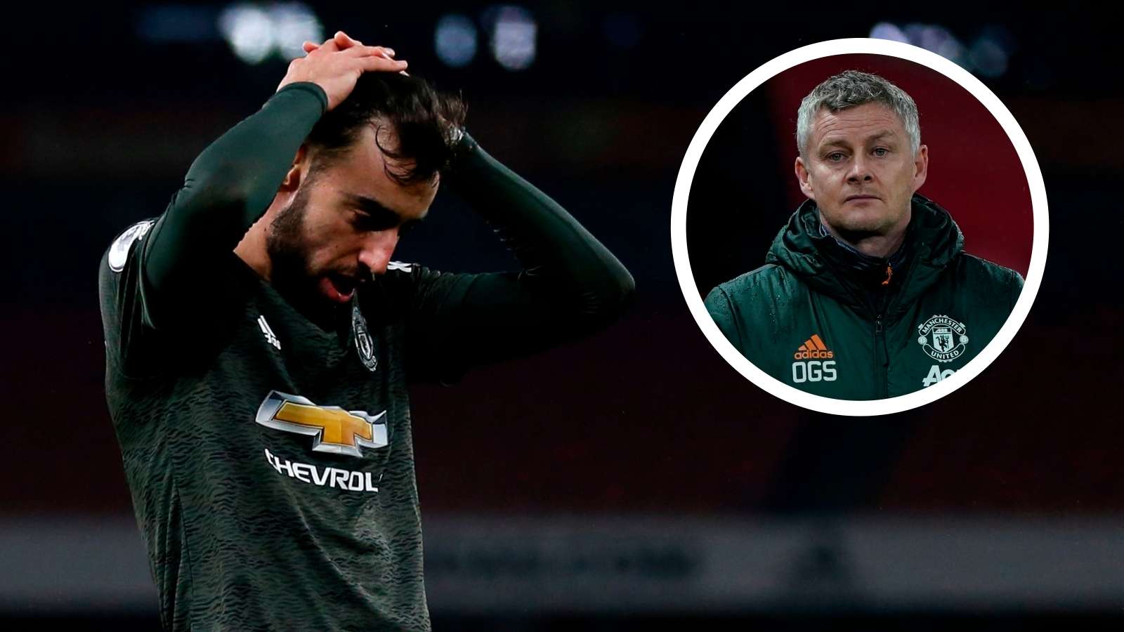 Bruno Fernandes Ole Gunnar Solskjaer GFX Manchester United