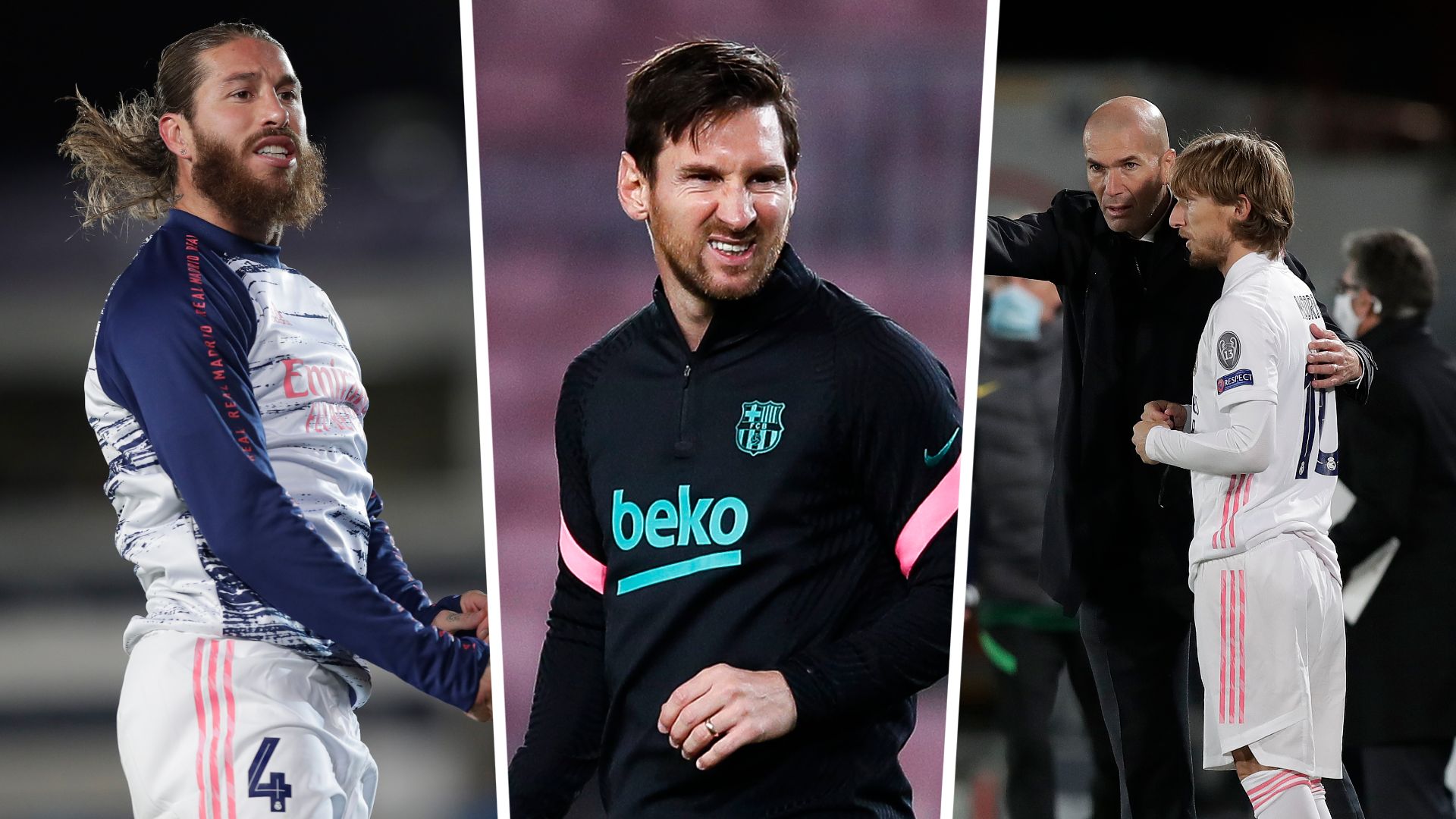 Sergio Ramos Modric Real Madrid Messi Barcelona