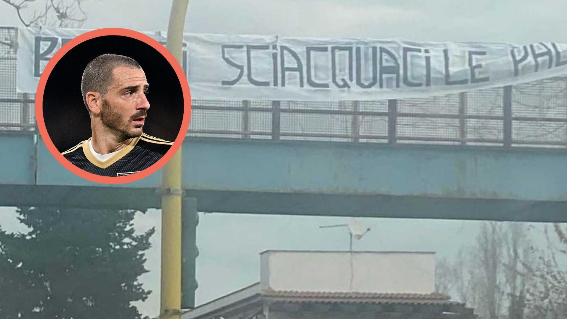 Leonardo Bonucci Roma striscione