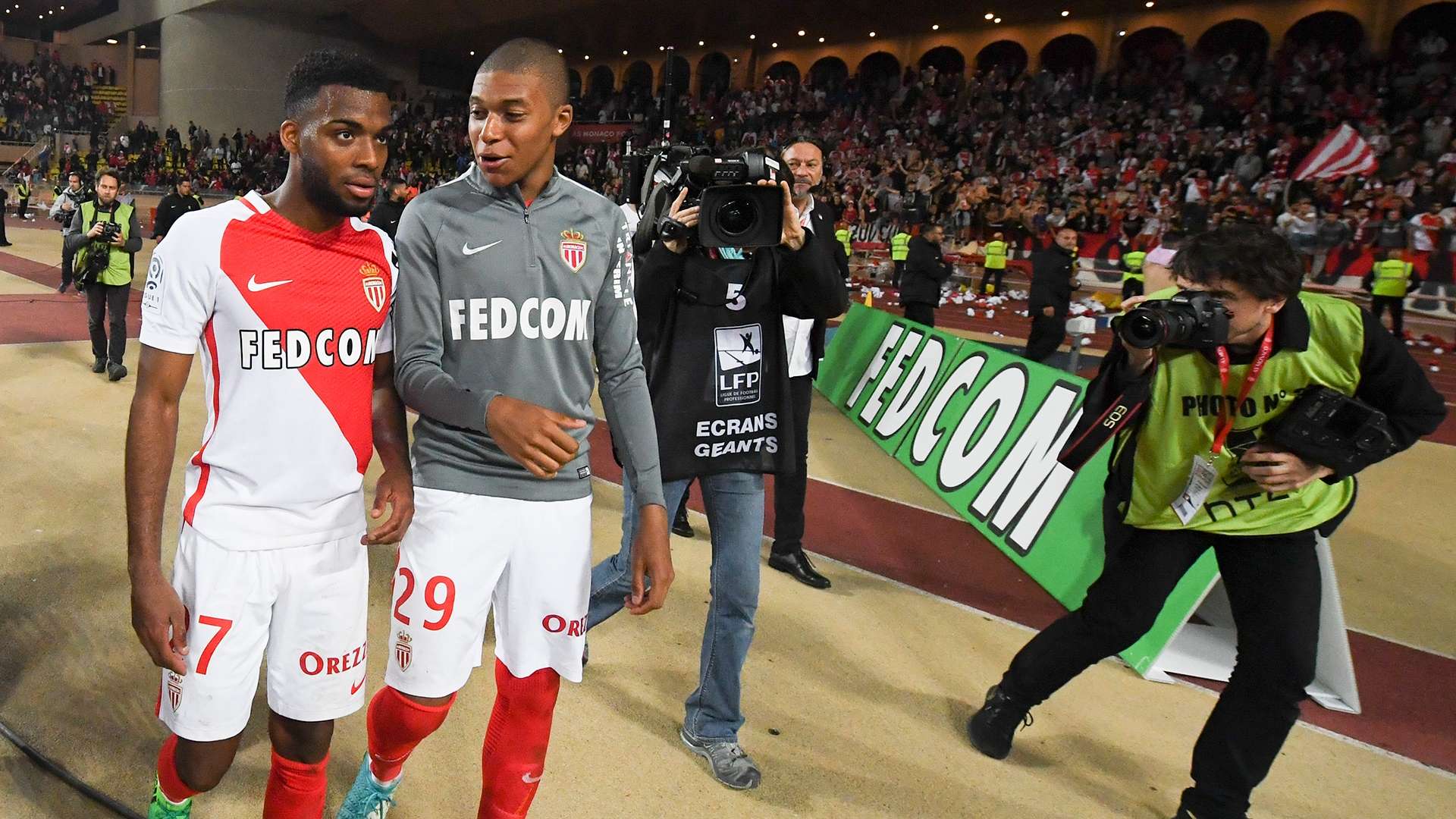 Thomas Lemar Kylian Mbappe Monaco