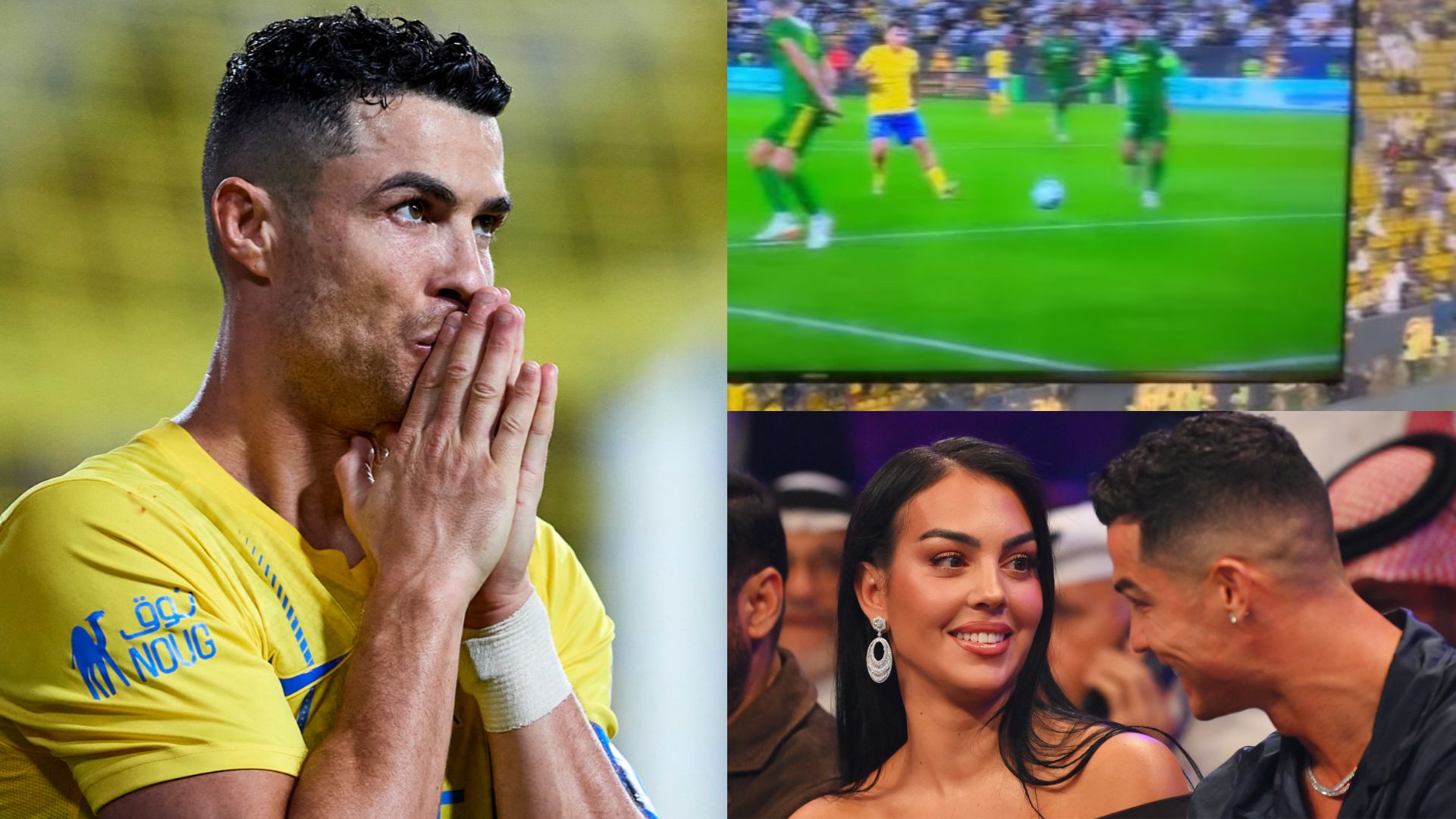 Georgina Cristiano Ronaldo Al-Nassr seats TV