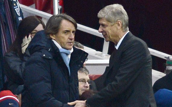 Roberto Mancini & Arsene Wenger