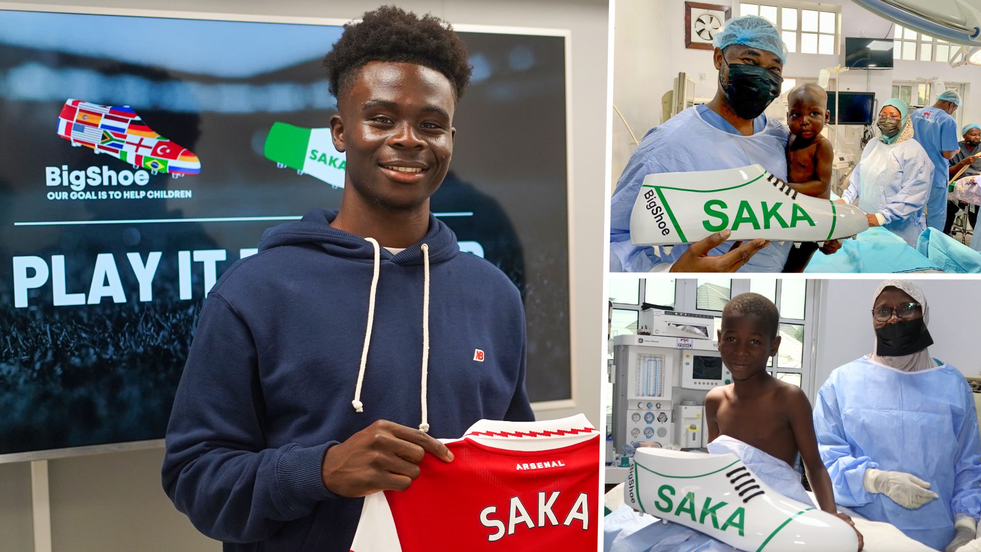 Bukayo Saka BigShoe