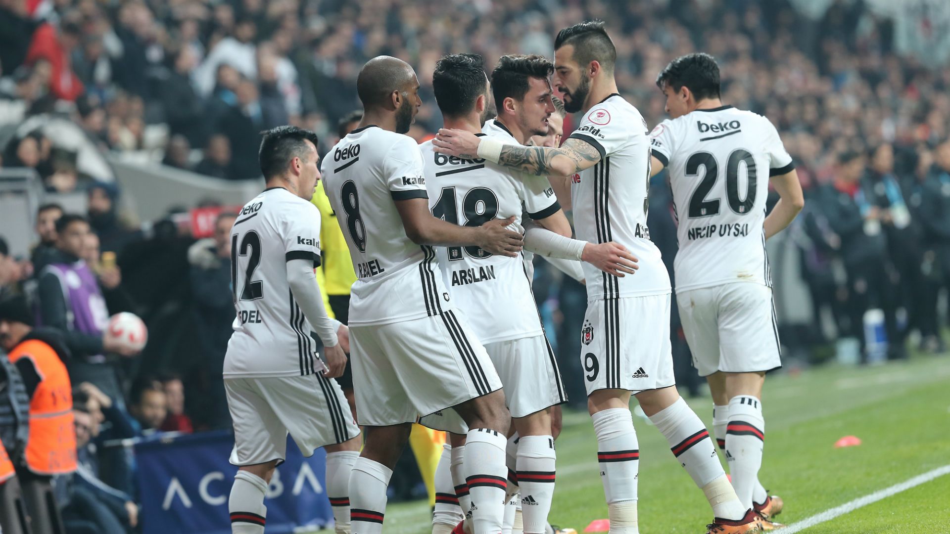 Besiktas goal celebration vs Genclerbirligi 01302018
