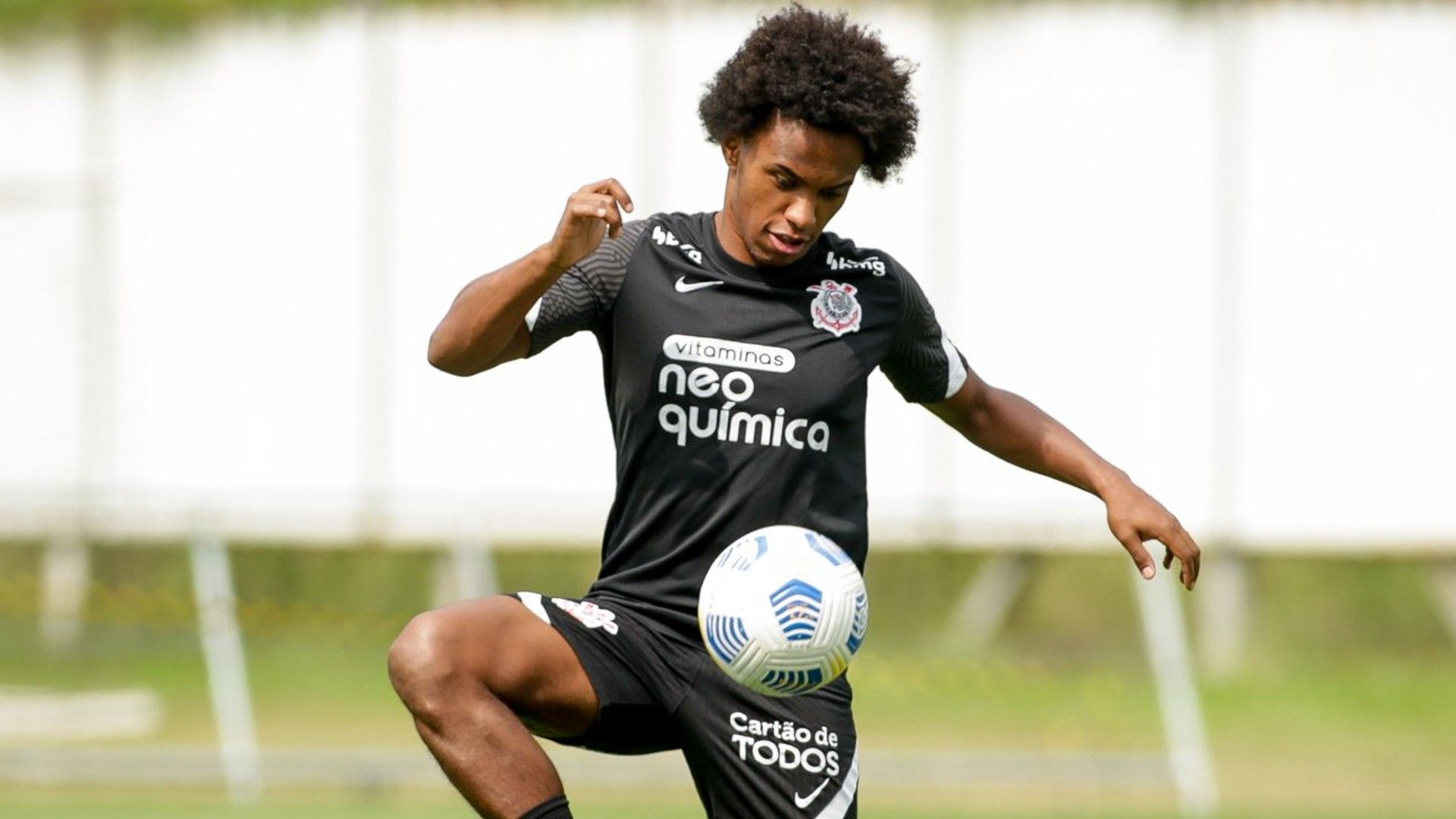 Willian treino Corinthians 2021