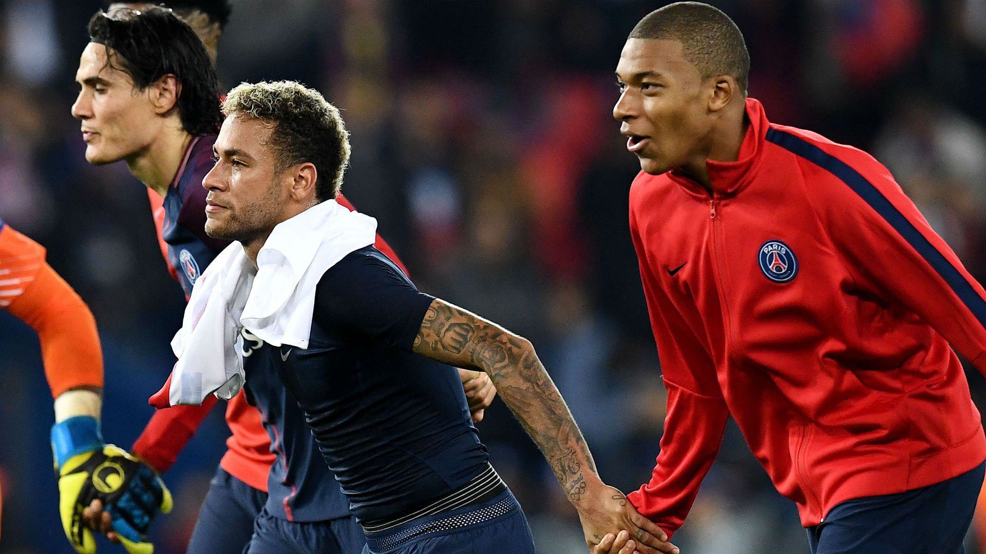 Cavani Neymar Mbappé PSG ligue 1