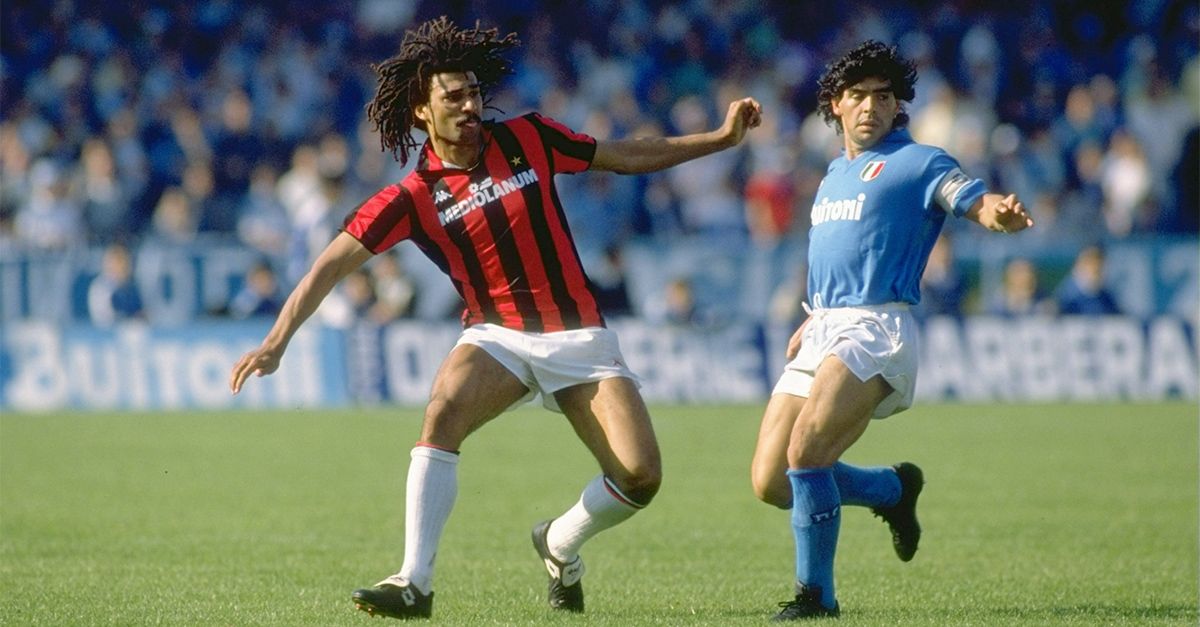 Maradona Ruud Gullit AC Milan Napoli 1988