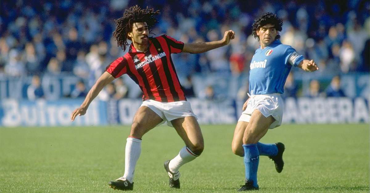 Maradona Ruud Gullit AC Milan Napoli 1988