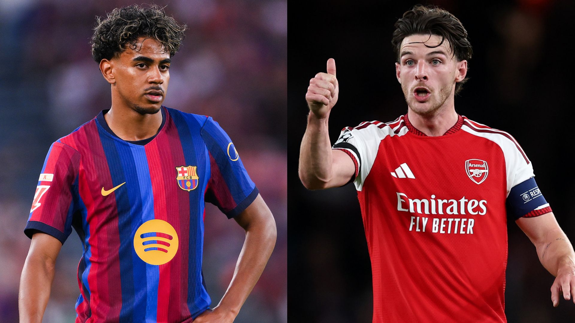 Lamine Yamal Declan Rice Barcelona Arsenal 2026-27