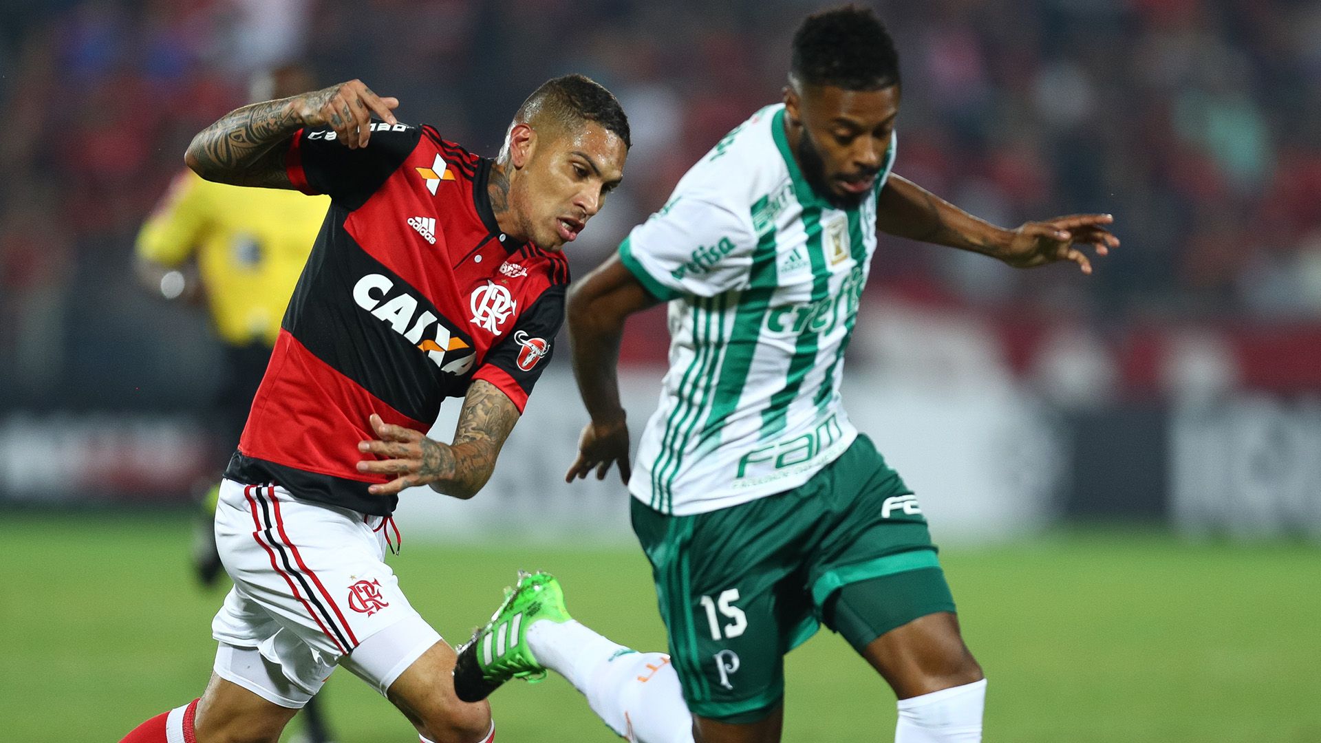 Michel Bastos Paolo Guerrero Palmeiras Flamengo Brasileirao Serie A 19072017