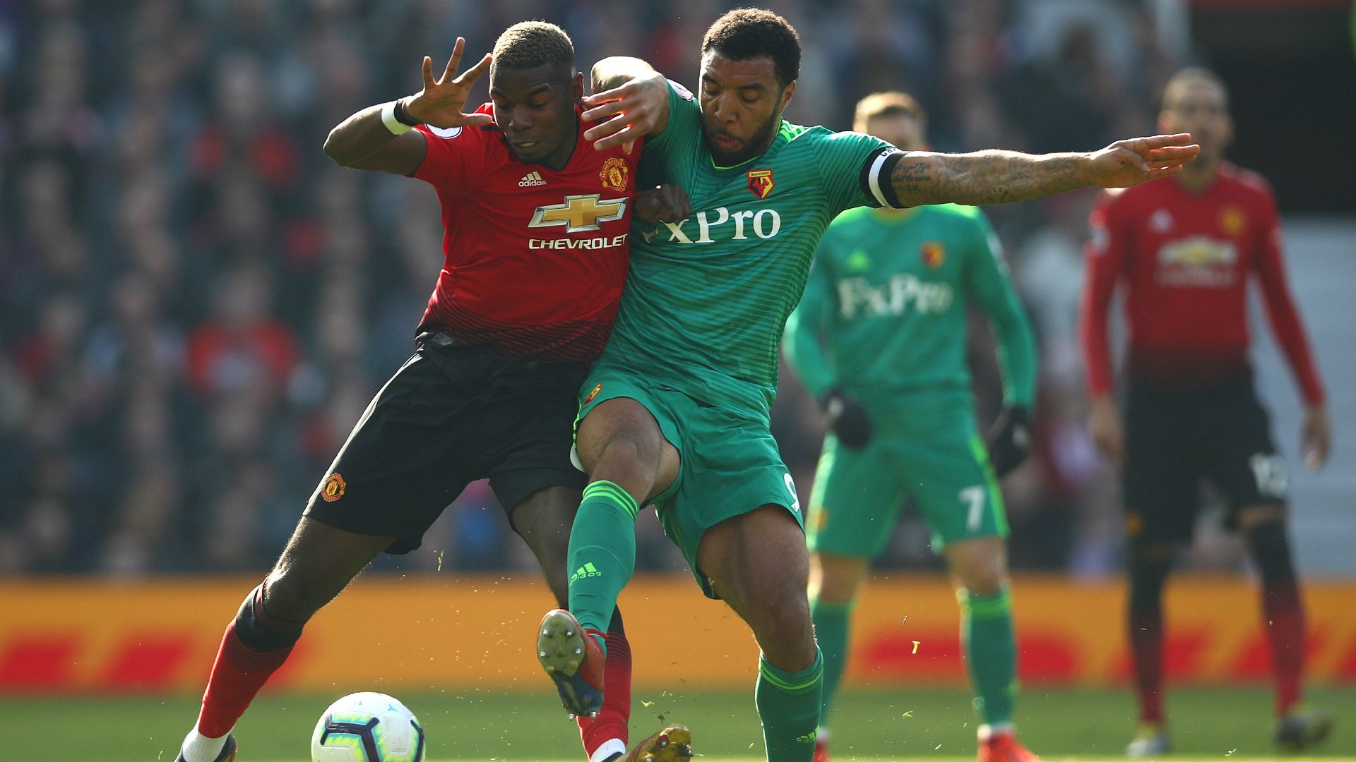 Paul Pogba Troy Deeney Manchester United Watford 30032019