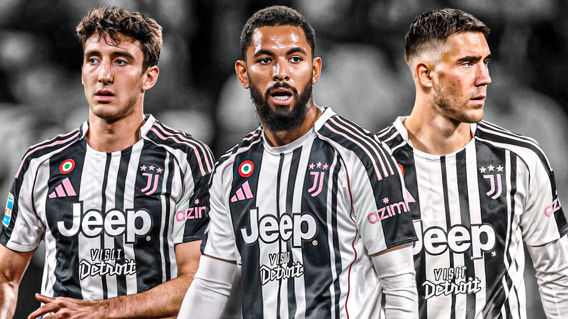 Cambiaso Douglas Luiz Vlahovic Juventus GFX