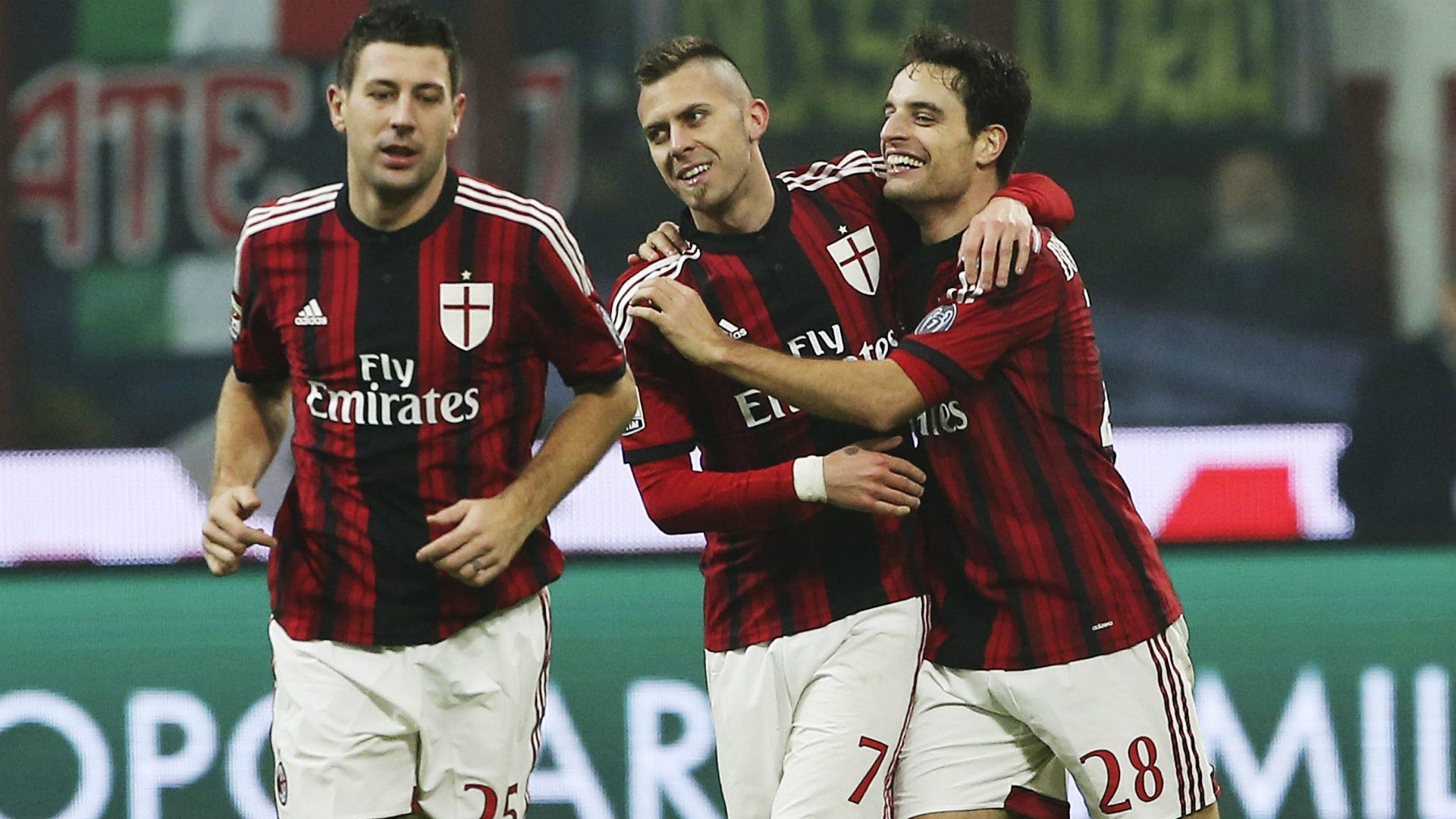 Daniele Bonera, Jeremy Menez, Giacomo Bonaventura, Milan, Napoli, Serie A, 14122014
