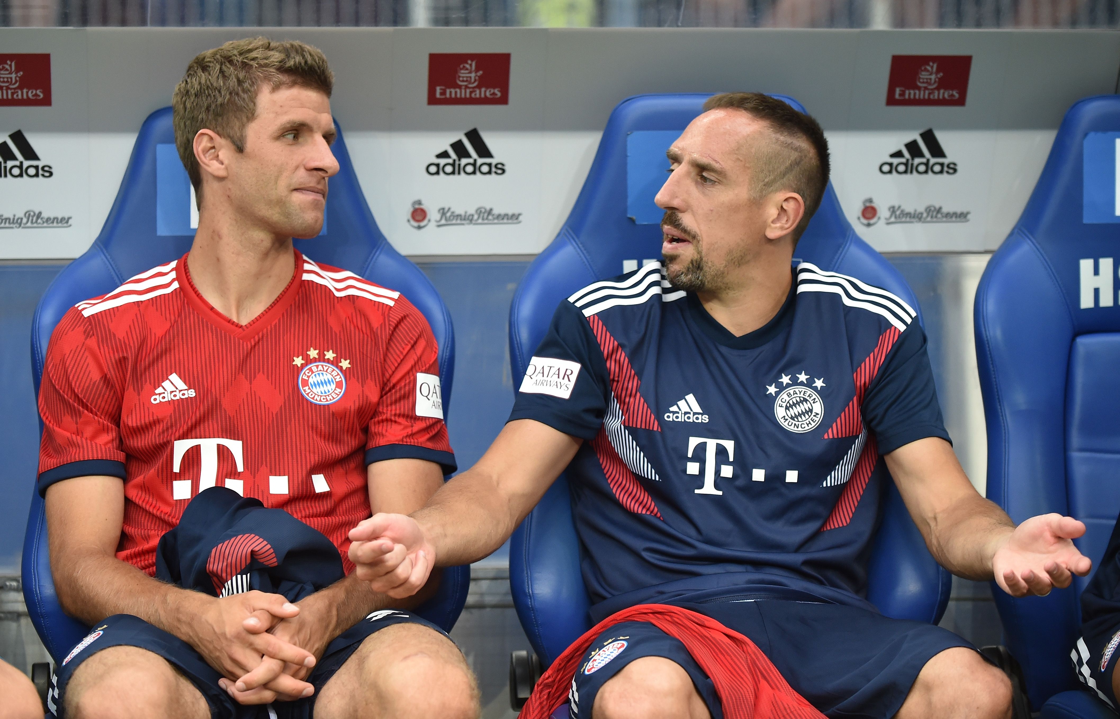 Franck Ribery Thomas Muller Bayern Munchen