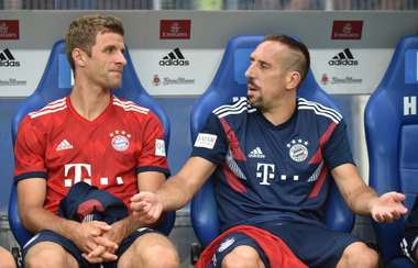 Franck Ribery Thomas Muller Bayern Munchen