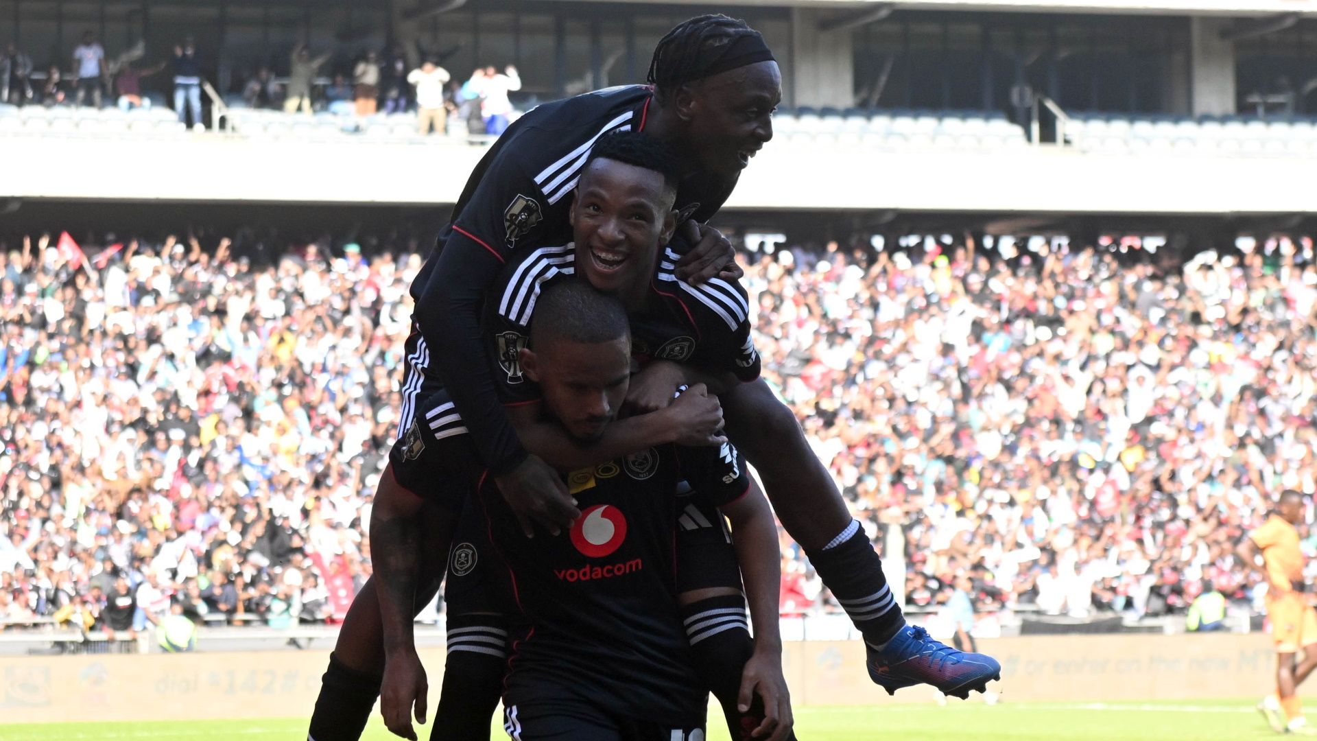 Oswin Appollis, Relebohile Mofokeng & Patrick Maswanganyi, Orlando Pirates, August 2025