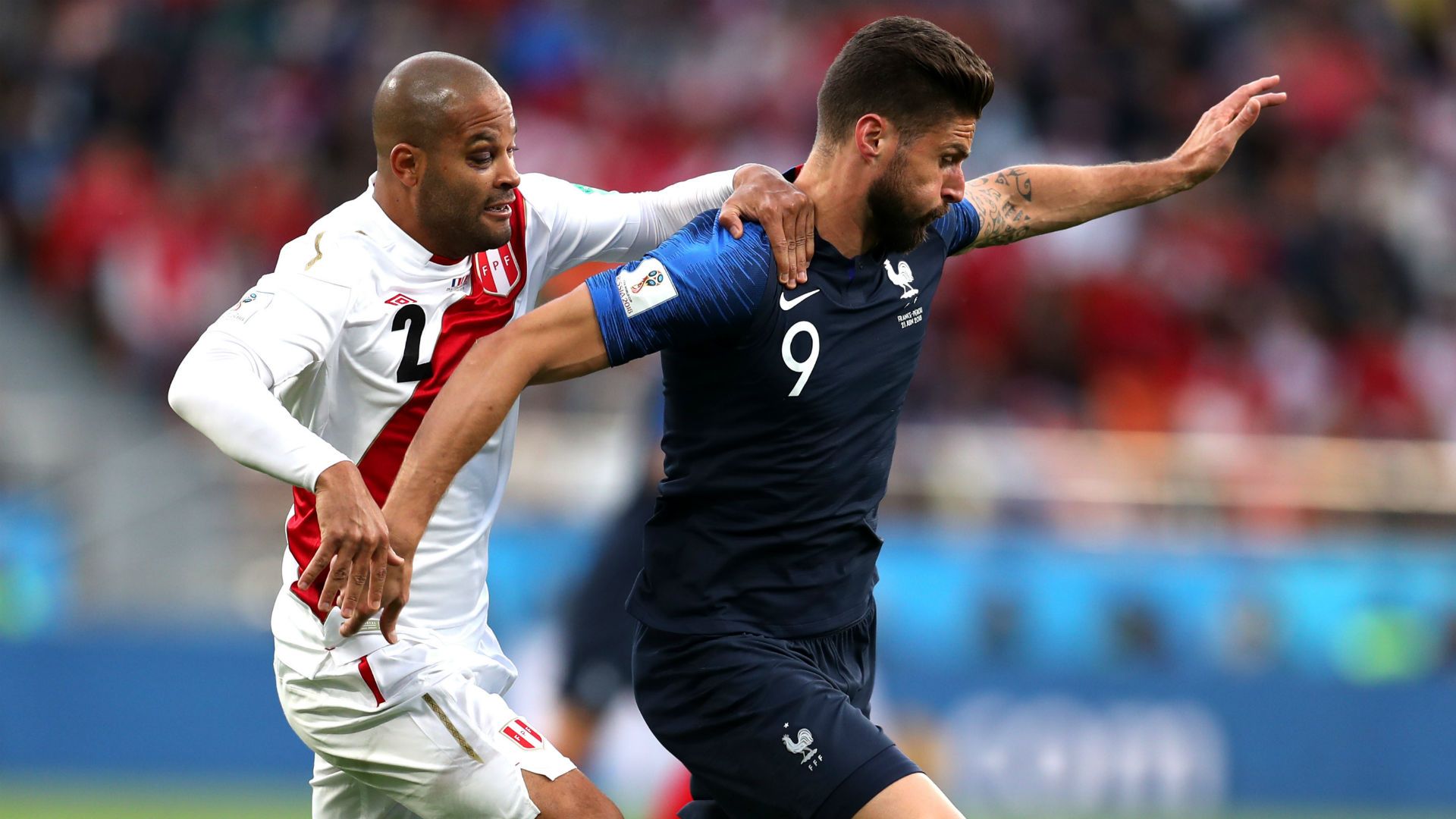 Olivier Giroud Alberto Rodriguez France Peru World Cup 2018 21062018