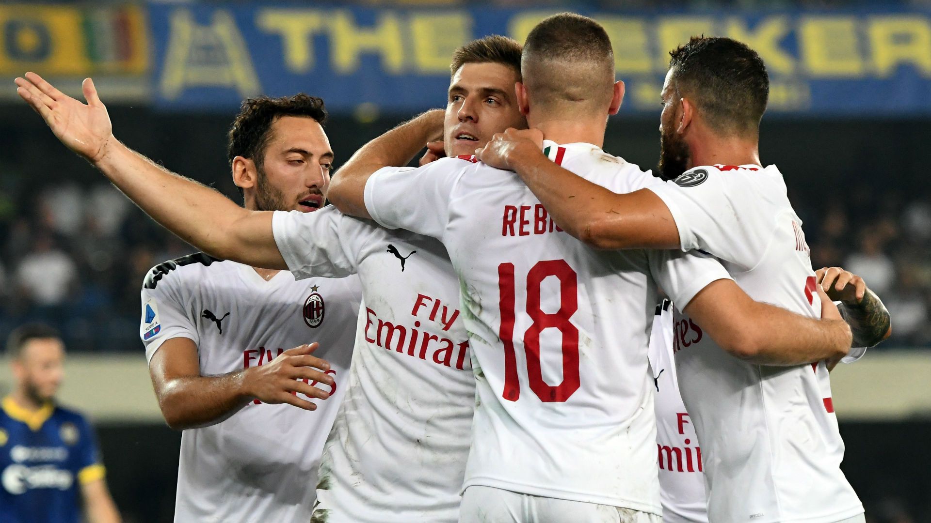 Hellas Verona Milan Serie A Piatek Calhanoglu Rebic Musacchio