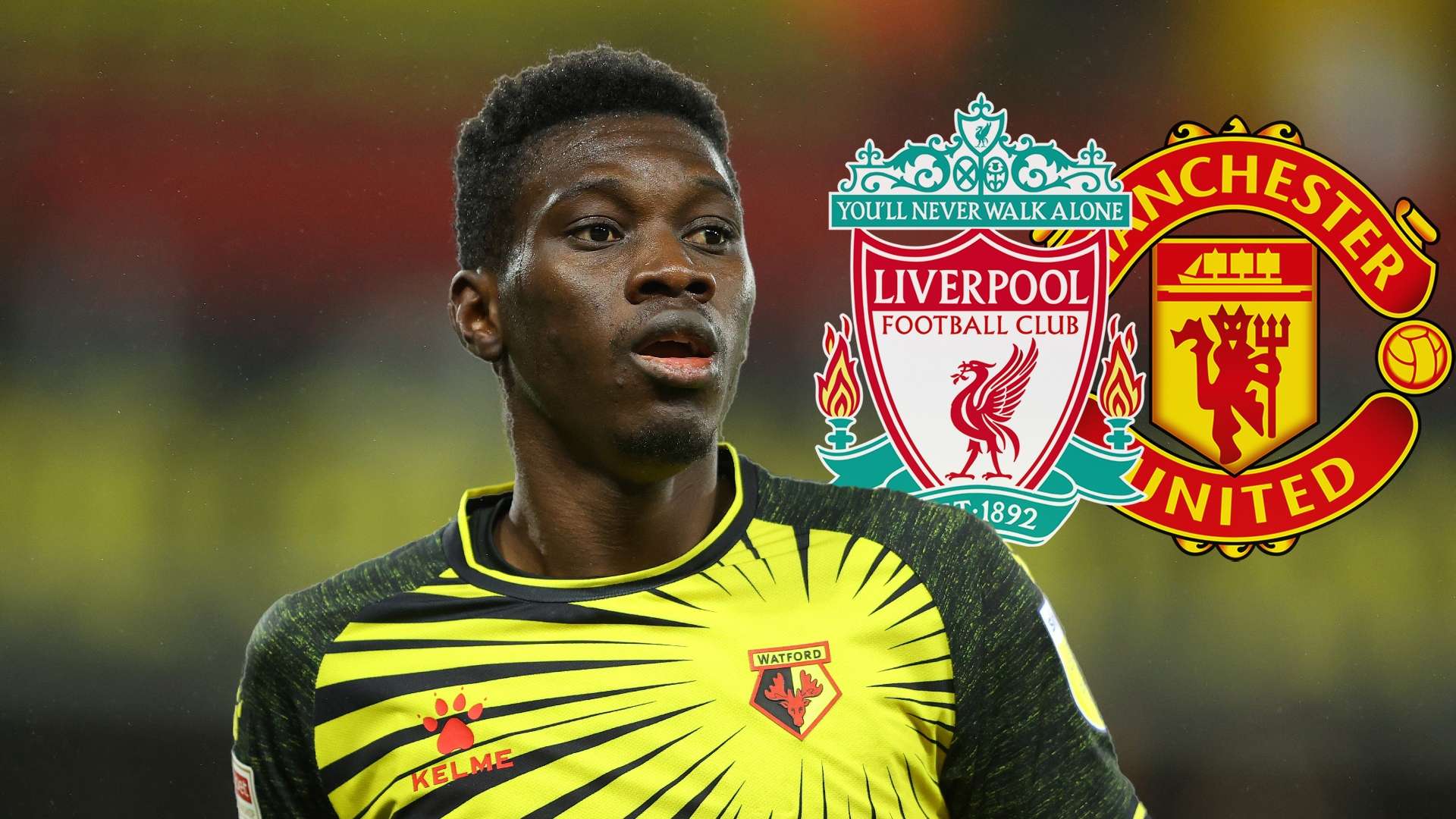 Ismaila Sarr Watford Liverpool Manchester United