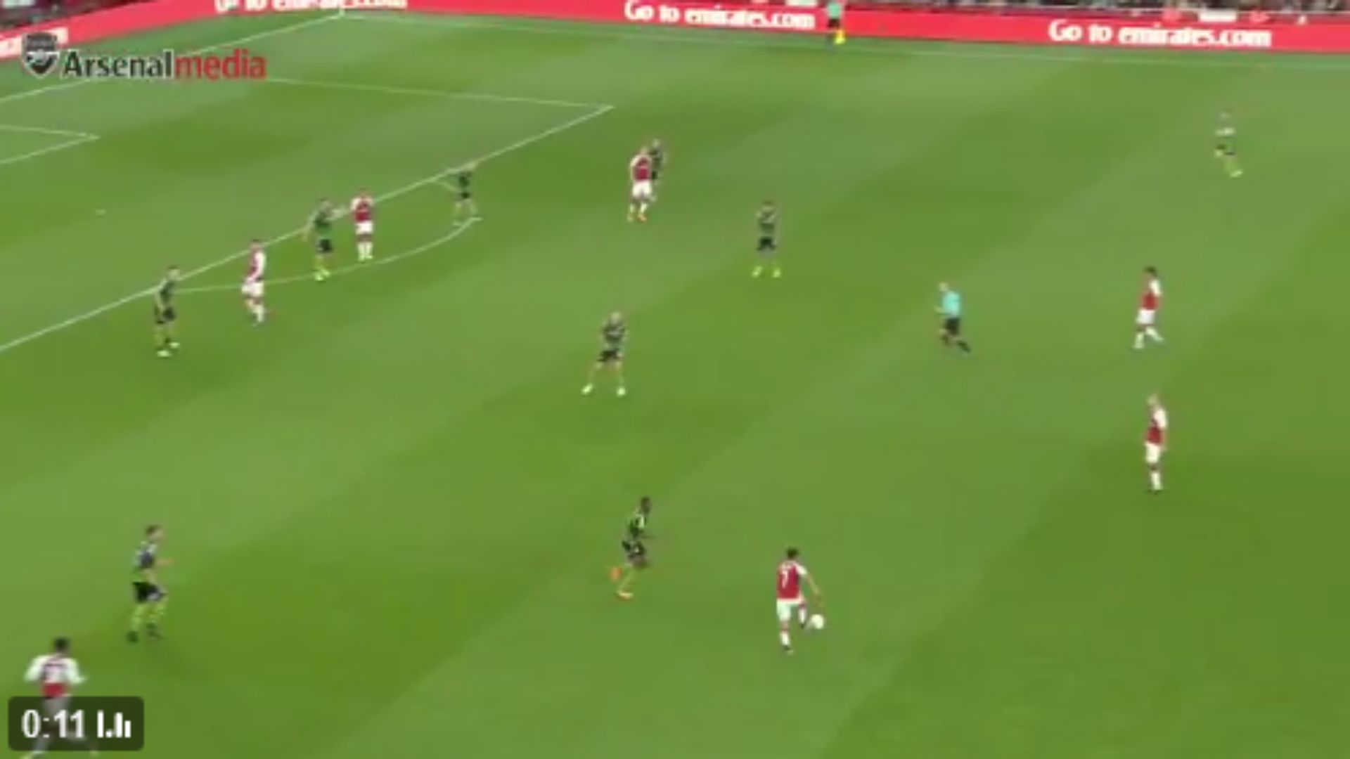 captura TV Alexis Sánchez. Arsenal-Doncaster