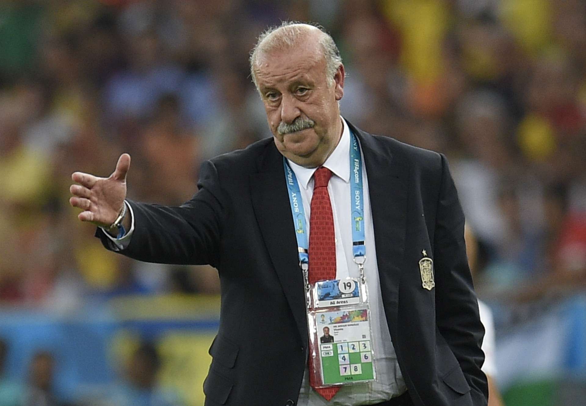 Vicente Del Bosque Spain Chile 2014 World Cup Group B 06182014