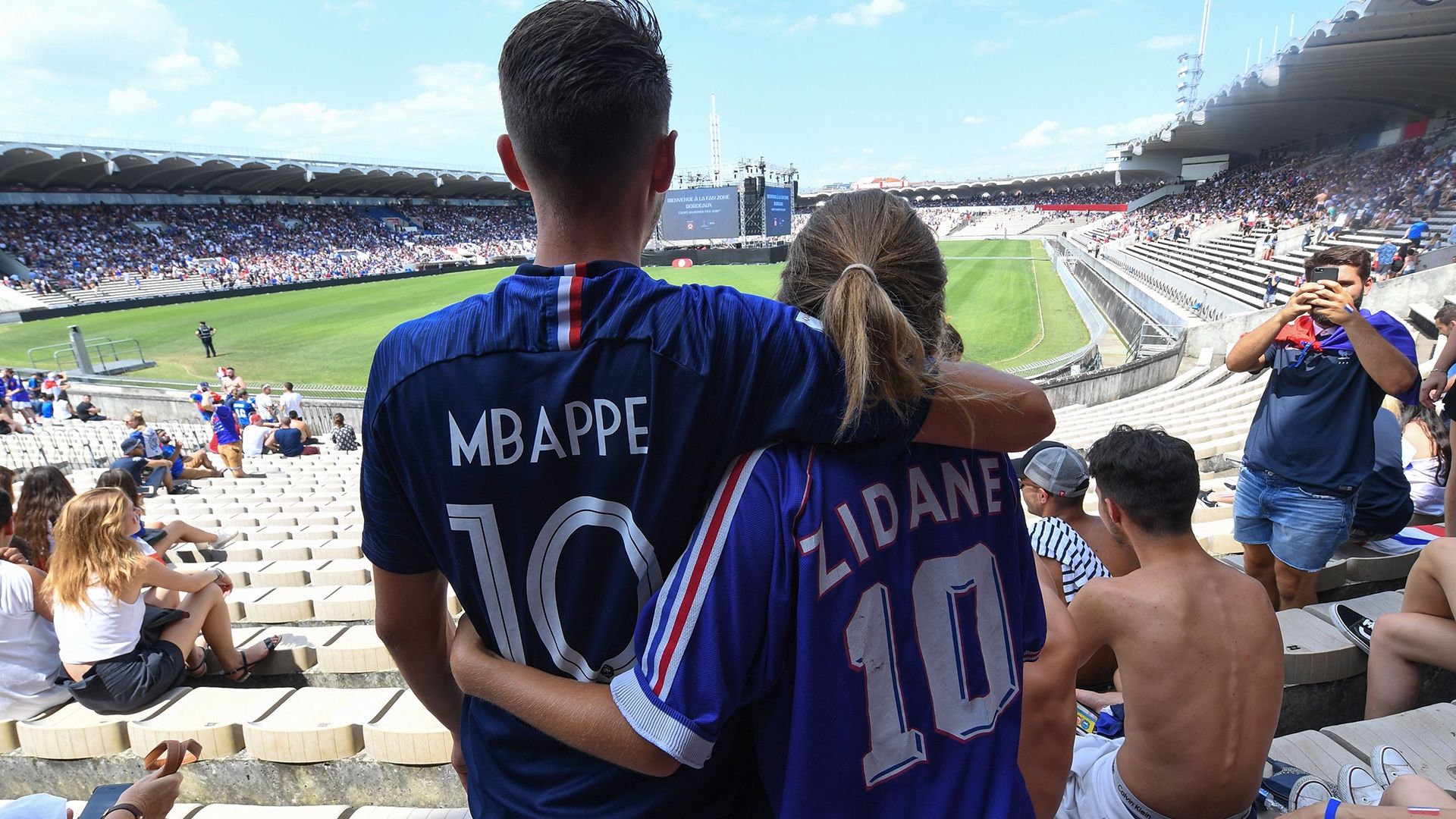 Maillots Mbappé et Zidane - Équipe de France