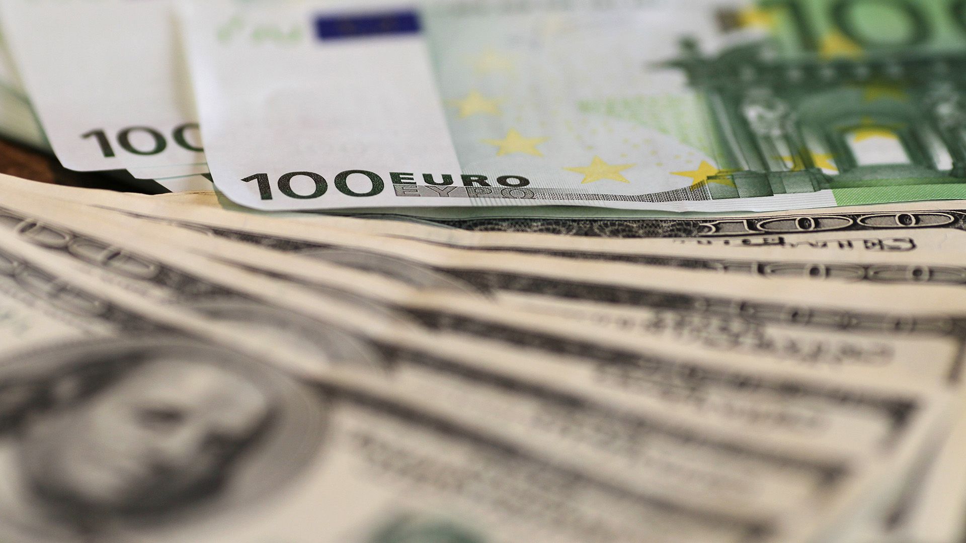 Money Euros Dollars Currency