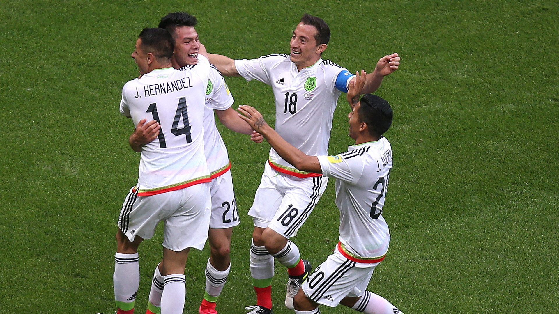 Chicharito Hirving Lozano Andres Guardado Javier Aquino Mexico