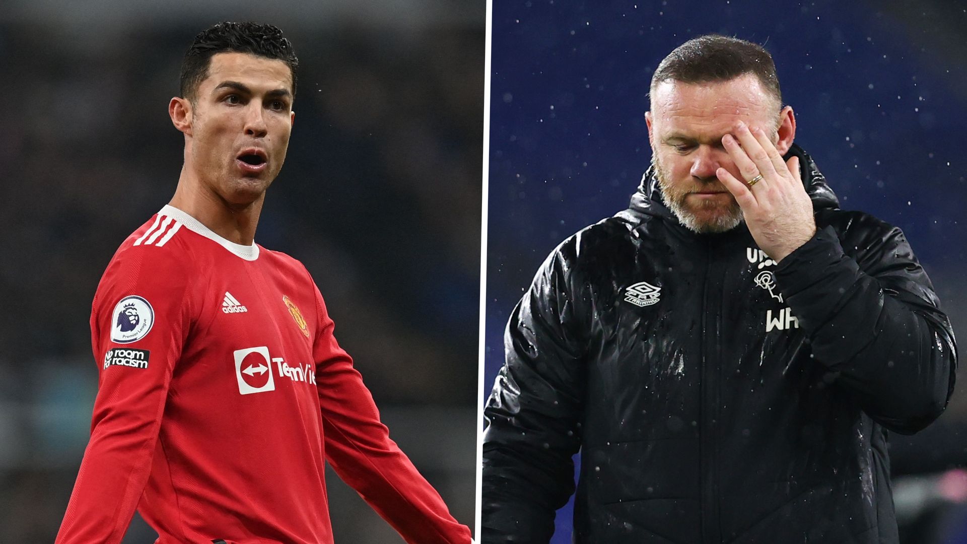 Cristiano Ronaldo Wayne Rooney split