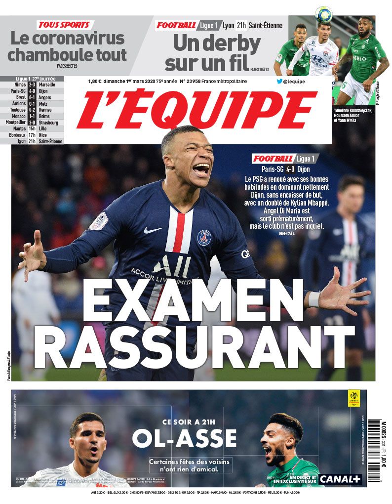 1 March L'Equipe