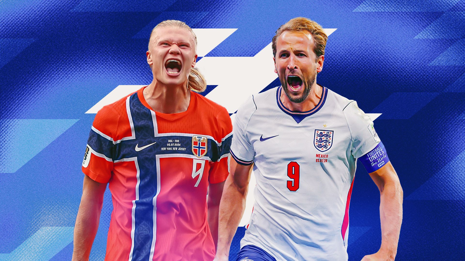 Harry Kane vs Erling Haaland GFX