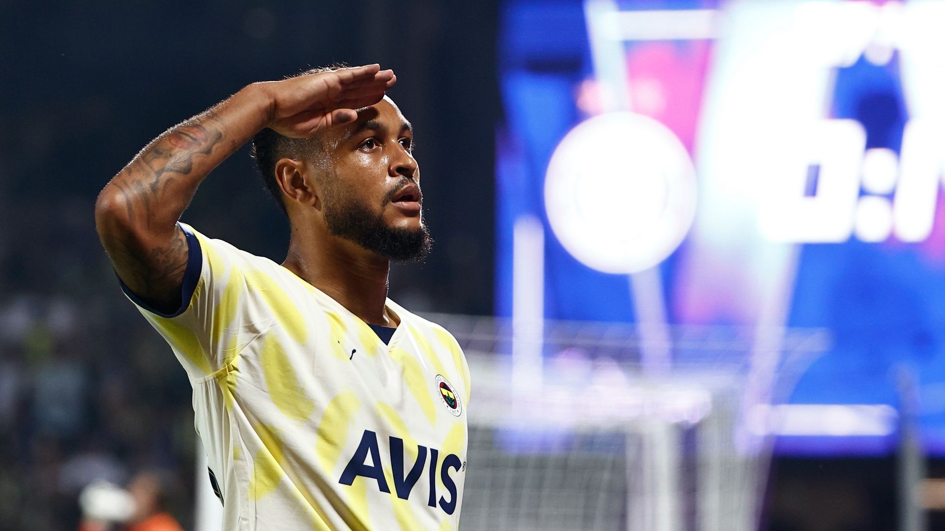 Joshua King Fenerbahce goal celebration 2022 vs Austria Wien