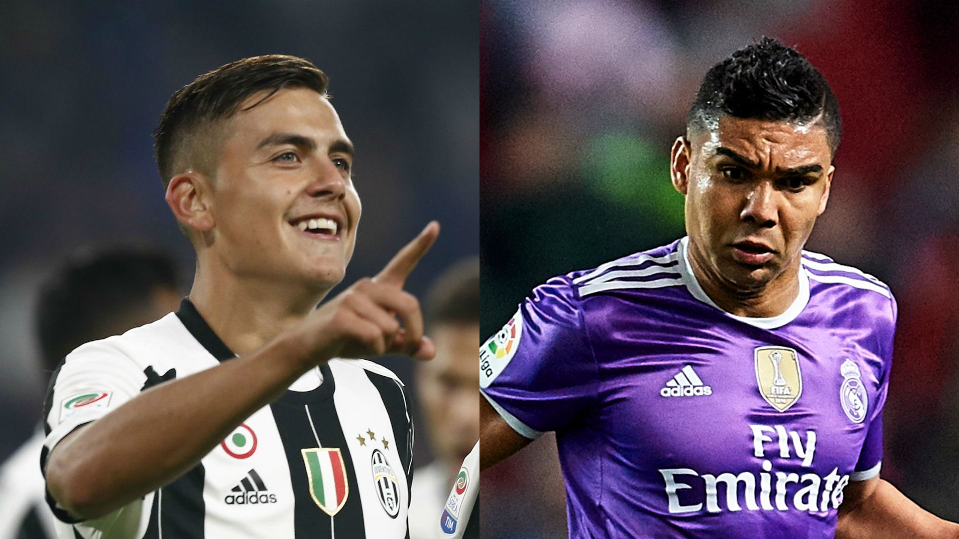 Dybala & Casemiro Collage