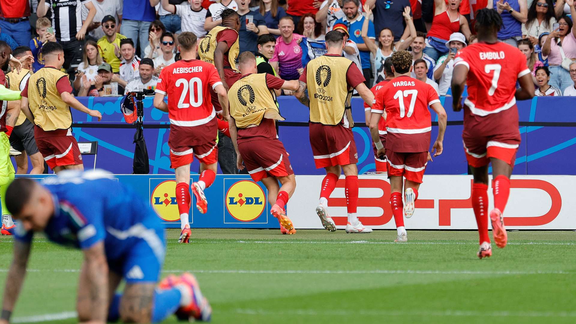 Italia Svizzera esultanza