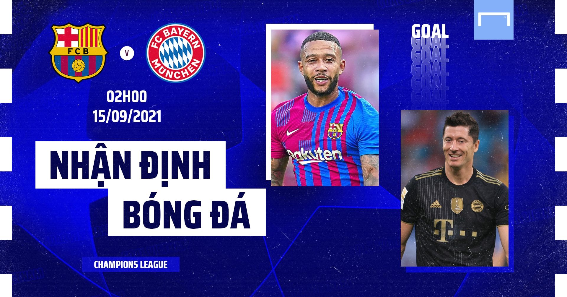 Barcelona vs Bayern Munich Champions League 2021/22 GFX