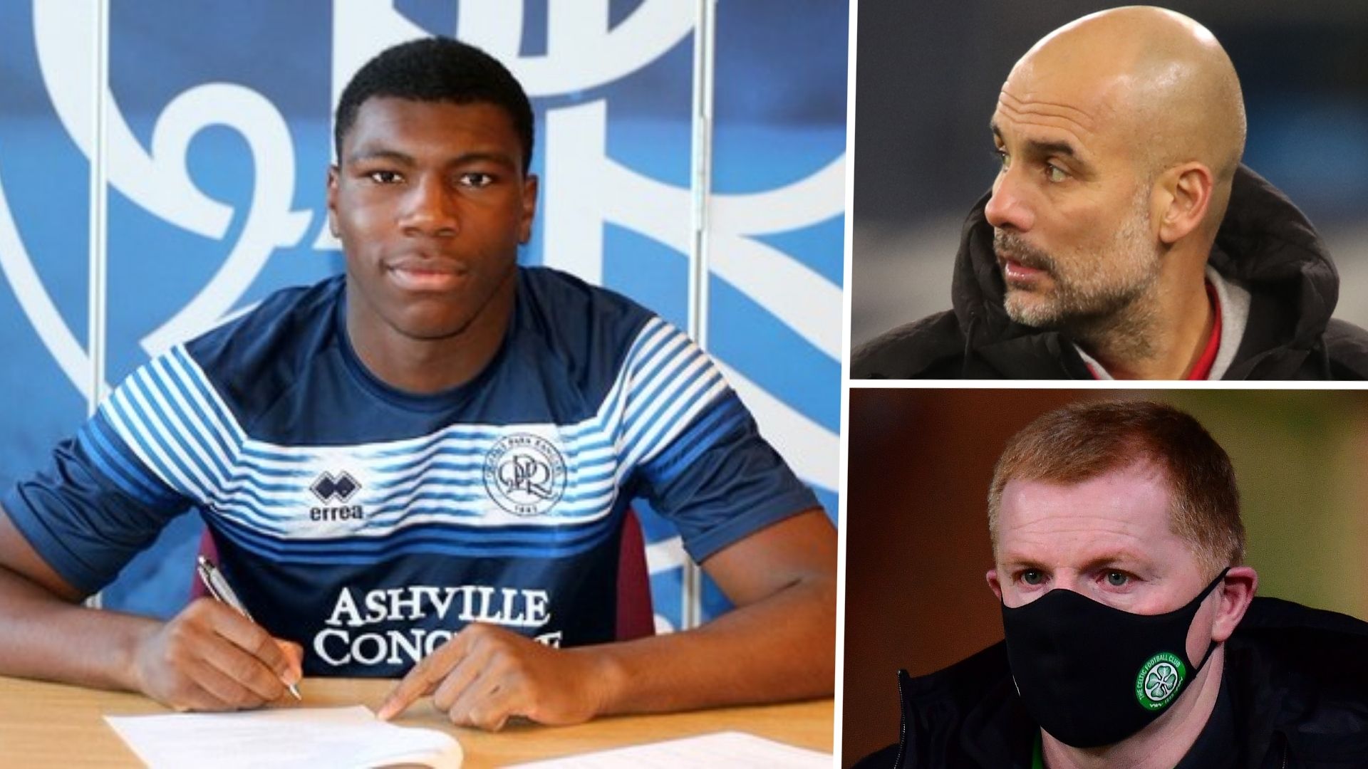 Sinclair Armstrong, Pep Guardiola, Neil Lennon