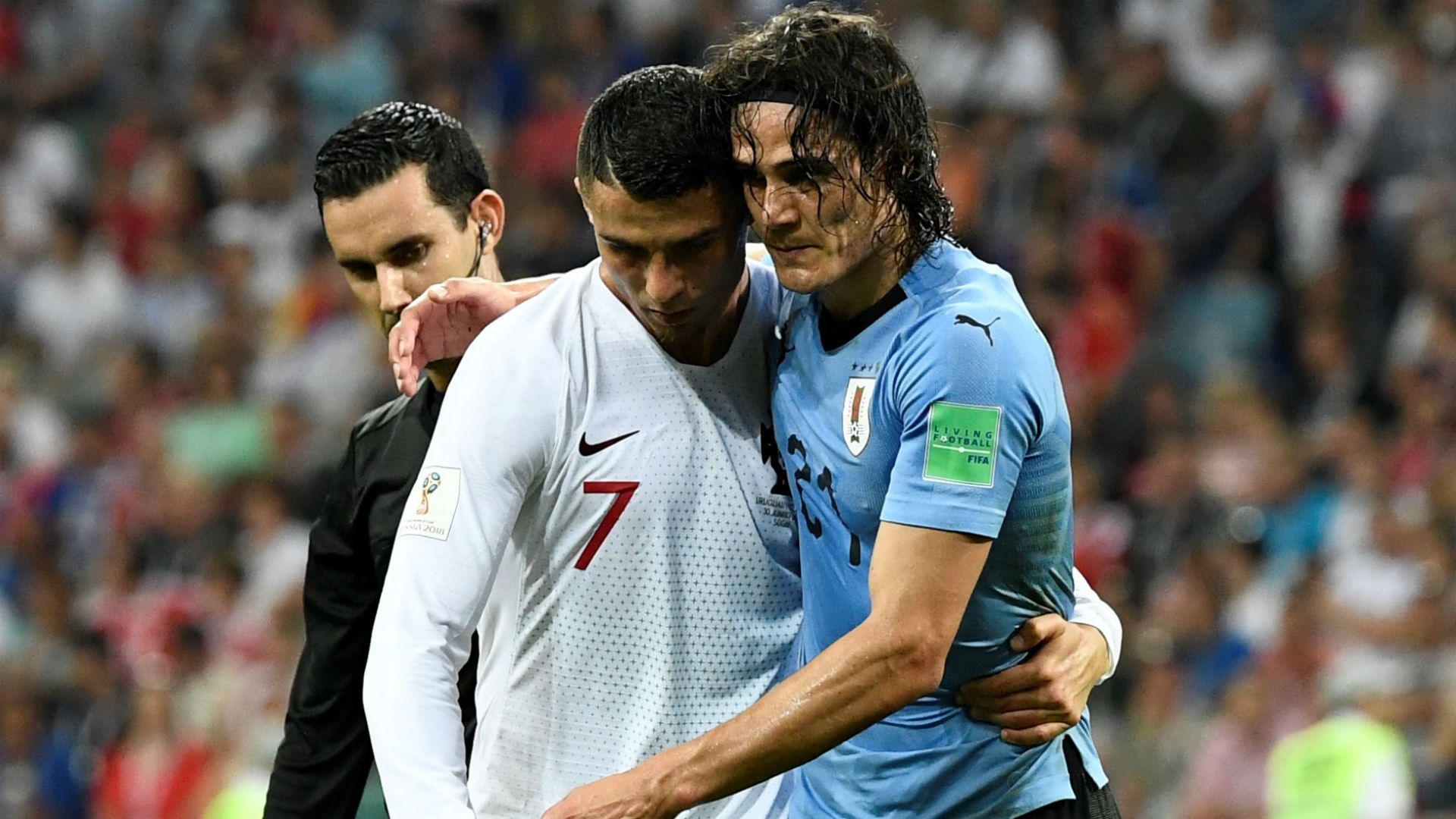 Cavani Cristiano Ronaldo Portugal Uruguai Copa do Mundo 30 06 2018