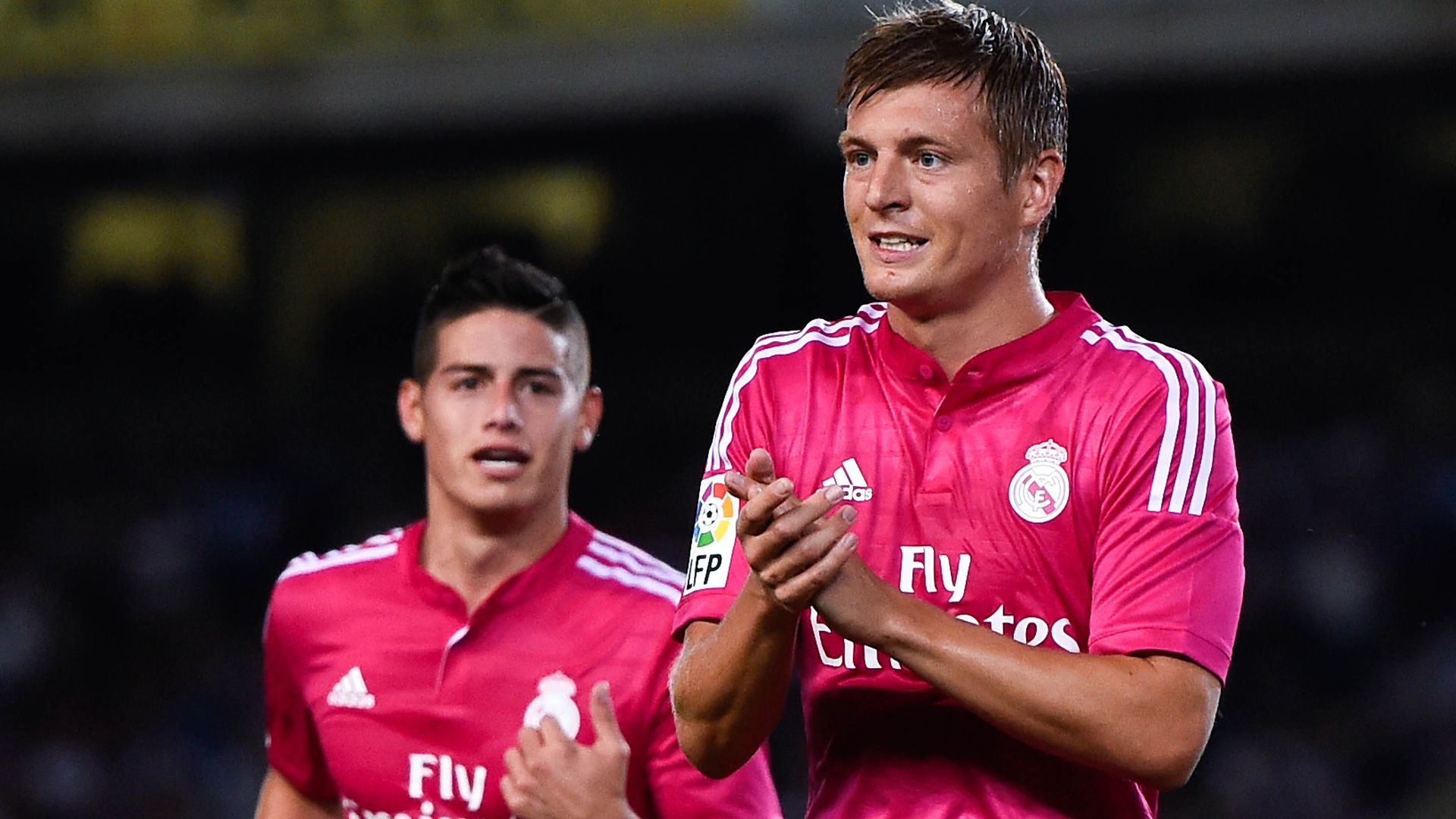 Toni Kroos James Rodriguez Real Madrid 08312014