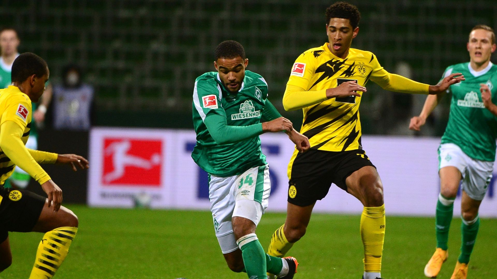 Jean-Manuel Mbom Jude Bellingham Werder Bremen Borussia Dortmund Bundesliga 15122020