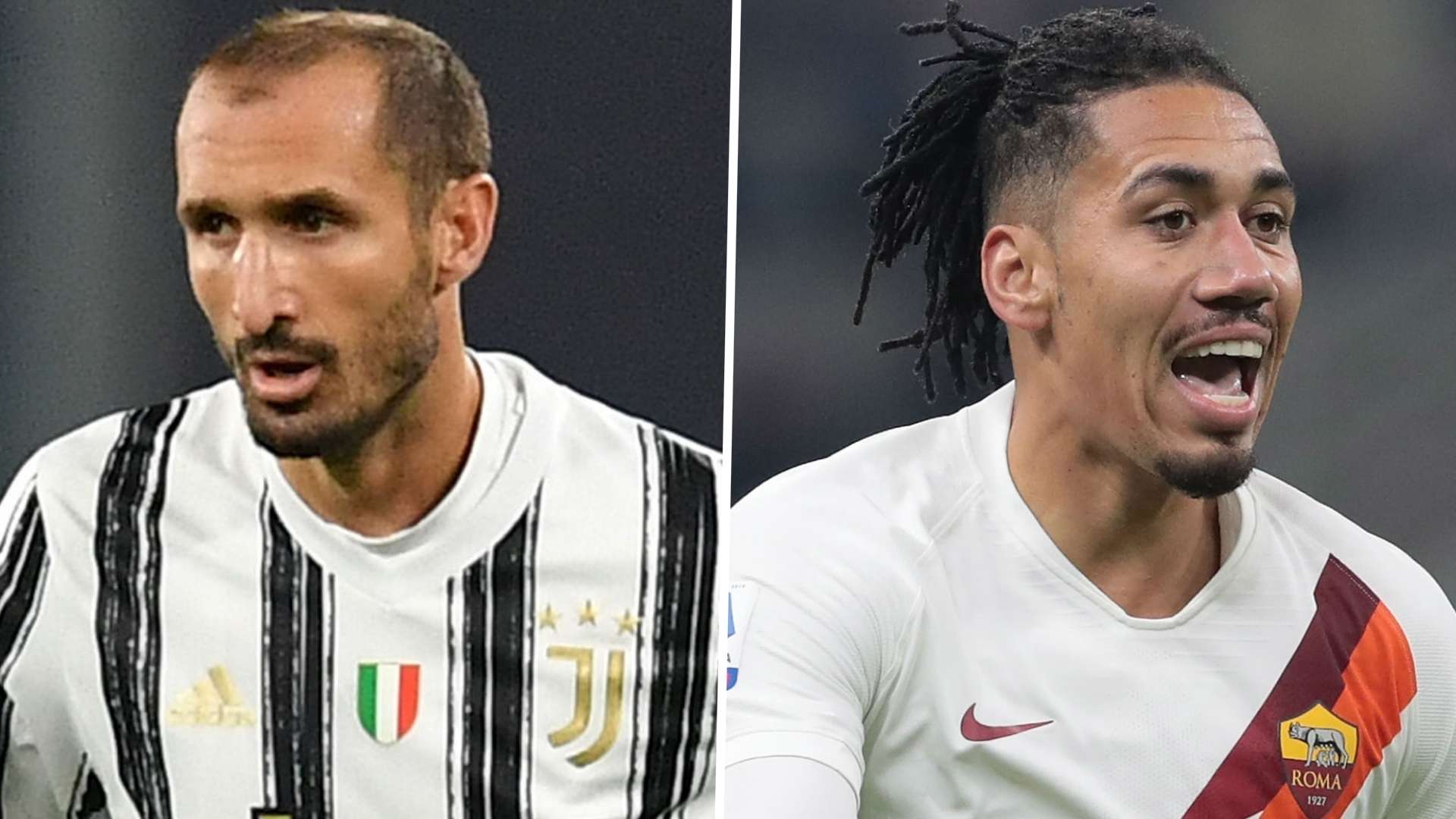 Giorgio Chiellini Chris Smalling Juventus Roma