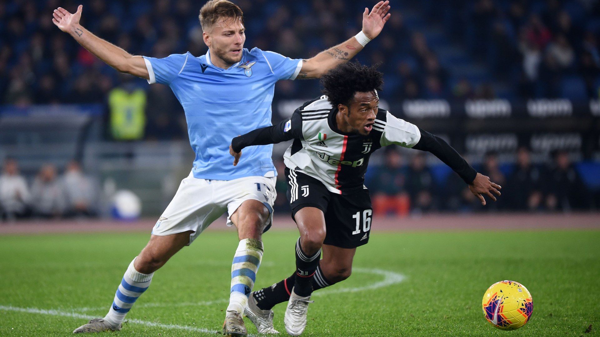 Juan Cuadrado Ciro Immobile Lazio Juventus Serie A